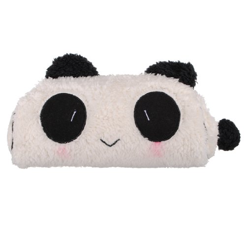 homeking Cute Style Panda Soft Plush Pencil Case Pen Pocket Cosmetic Makeup Bag Pouch