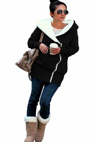 homeking Women Ladies Winter Hoodies Jackets Coats Zip-up Sweatshirt Jumper Sweater Pullover Top