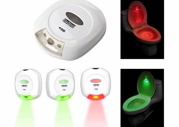 HOMEPOWER  LED Sensor Motion Activated Toilet Light Battery-Operated Night Light