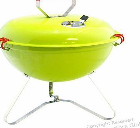 HomeStore-Global Beach BBQ / Camping Portable Light Weight Grill Charcoal Barbecue, Fun for BBQ Party (Green)