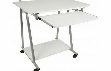 Homestyle Computer Desk White Melamine For Home Office Furniture Unit