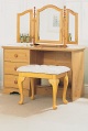 country meadow single pedestal dressing table