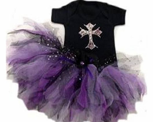 Gothic Twilight Renesmee Baby Grow or T-Shirt & Tutu Set Headband Bling Romany (6-12 months)