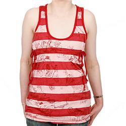 Ladies Detail Vest Top - Spiced Coral