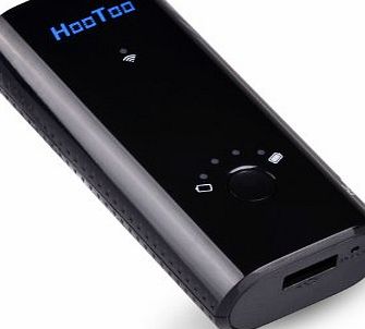 HooToo TripMate Wireless Travel Router with Internal 6000mAh Power Bank (with USB Media Storage and Sharing)