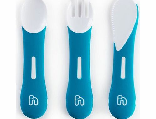 Hoppop Manu Cutlery Set (Aqua)
