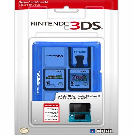 Hori Officially Licensed 3DS Game Card Case 24 (Blue) (Nintendo 3DS/DSi/DSL)