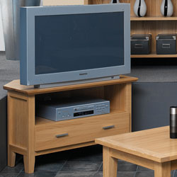 Horizon Corner TV Unit - Natural Oak