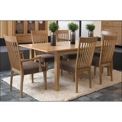 Horizon Fixed or Extendable Table & 4 Slatted