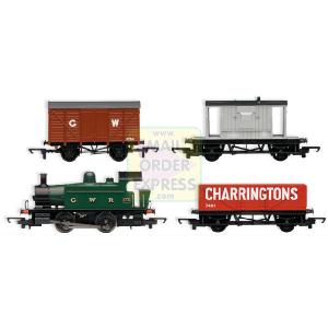 Hornby Railroad BR Ind Loco and 3 Wagons
