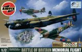 Airfix A10600 Battle of Britain Memorial Flight BBMF Collection Avro Lancaster Supermarine Spitfire Hawker Hurricane 1:72 Scale WWII Aircraft Gift Set inc Paints Glue and Brushes