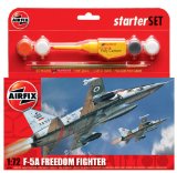 Hornby Hobbies Ltd Airfix A50081 Northrop F-5A/ B Freedom Fighter 1:72 Scale Military Air Power Gift Set inc Paints Glu