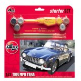 Hornby Hobbies Ltd Airfix A50092 1:72 Scale Triumph TR4A Classic Car Gift Set inc Paints Glue and Brushes