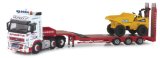 Hornby Hobbies Ltd Corgi CC14014 Road Transport Volvo FH Nooteboom Step frame in J and M Murdoch Livery with Thwaites Dumper load 1:50 Limited Edition Hauliers Of Renown
