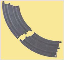 Micro Scalextric Curve 6 45 degree 2