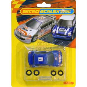 Micro Scalextric Peugeot 206 Blue