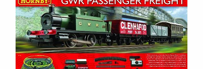 Hornby R1138 GWR Passenger Freight 00 Gauge Electric Train Set