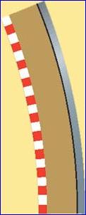 Hornby Scalextric Sport Advanced Track System Radius 4 Curve Outer Border 22 5 Degree x 4