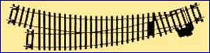 Hornby Track Right Hand Curved Point