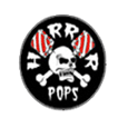 Horrorpops Skull Black Button Badges