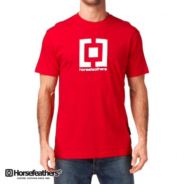 Mens Horsefeathers Base T-Shirt - Red