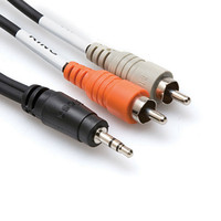 Hosa CMR-210 Stereo Breakout Cable 3.5mm TRS to