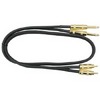 Hosa Dual Cable, Gold Metal 1/4 Phono to Gold Metal RCA, 5 ft.