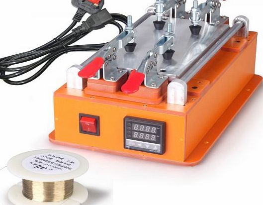 hossen Screen Repair Machine Tool LCD Digitizer Separator Hot Plate Front Glass for iPhone Samsung etc,. With 100m Alloy Cutting Wire