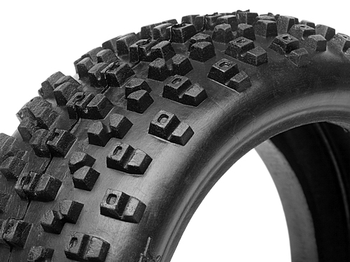 Hot Bodies HB Proto 1/8 Buggy Tire (Red Soft Cmpd)