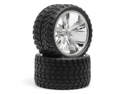 Hot Bodies Slayer Wheel With Baller Tyre For Savage X (2Pcs)