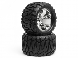 Hot Bodies Slayer Wheel With Quake Tyre For Savage X (2Pcs)