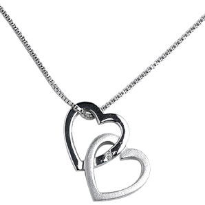 Hot Diamonds Double Heart Pendant