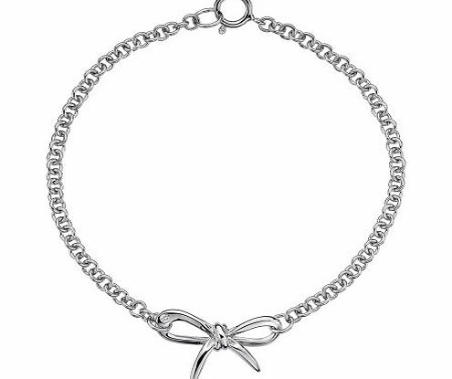 Hot Diamonds Flourish Bow Bracelet of 19cm