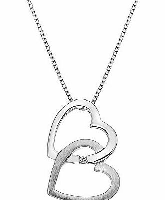 Hot Diamonds Hold on Silver Pendant with Chain of 42-45cm
