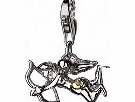 Ladies Lovestruck Cupid Silver Charm