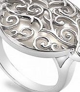 Hot Diamonds Ladies Wild Roses Orb Ring (Size K-S)