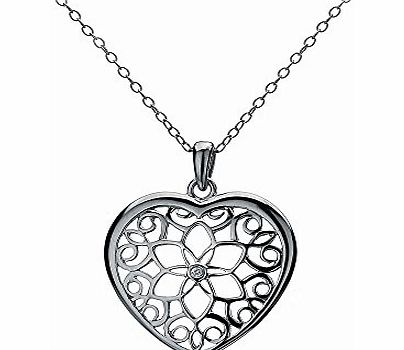Hot Diamonds Levanter Small Heart Pendant with Chain of 40-42.5cm