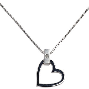 Hot Diamonds Silver Heart Necklace