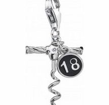 Hot Diamonds Sterling Silver 18 Charm