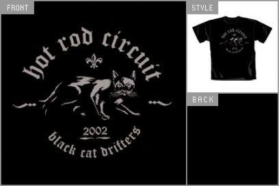Hot Rod Circuit (Black Cat Drifters) T-shirt
