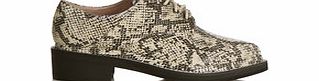 HOT SOLES Snakeskin pattern laced brogues