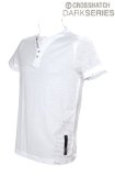 Crosshatch DARKSERIES Pierre Y-Neck Polo-Shirt White M