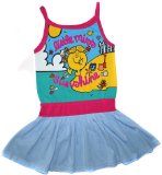 Hot Tuna Little Miss Sunshine Vest Dress 2 to 3 Years Ice Blue with Raspberry