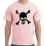 Hot Tuna Skull n Bones (Black) T-Shirt, Light Pink, M