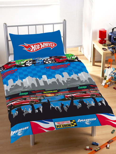 Hot Wheels Duvet Cover and Pillowcase