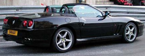 Hot Wheels Elite Ferrari 550 Barchetta 2000 Black
