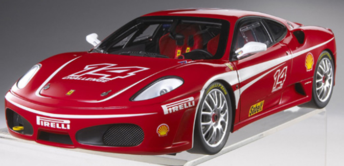 Hot Wheels Elite Ferrari F430 2005 Challenge in Red