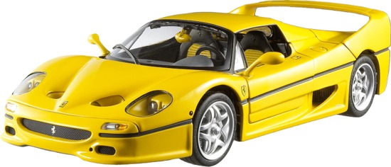 Hot Wheels Elite Ferrari F50 in Yellow