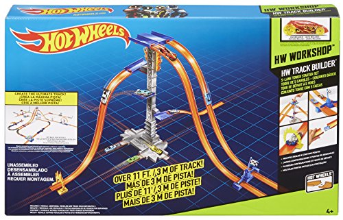 Hot Wheels Track Builder 5-Lane Tower Set