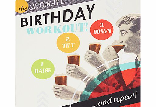 Hotchpotch Ultimate Birthday Workout Birthday Card